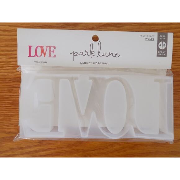 Park Lane LOVE silicone word mold resin craft epoxy resin mold NEW - Picture 1 of 1